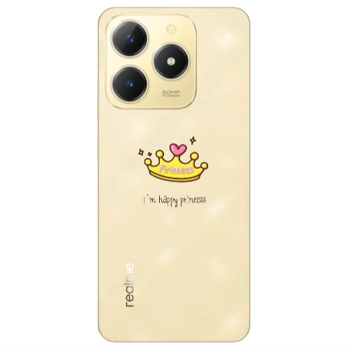 Realme C61 Happy princess Transparent Silicone TPU Θήκη