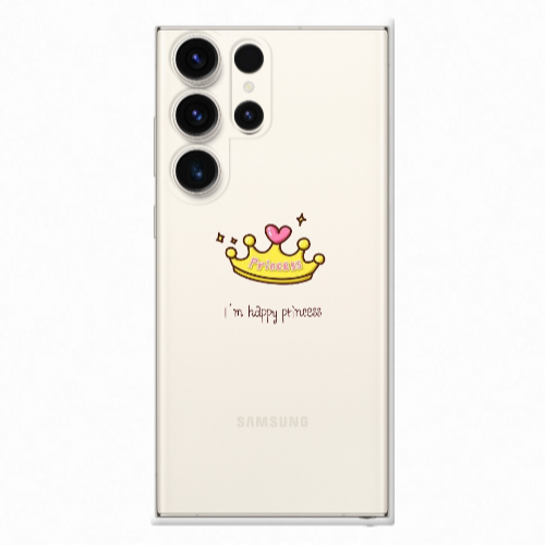 Samsung S25 Ultra Happy princess Transparent Silicone TPU Θήκη