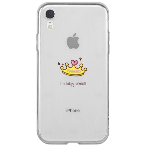 Apple iPhone Xr Happy princess Transparent Silicone TPU Θήκη