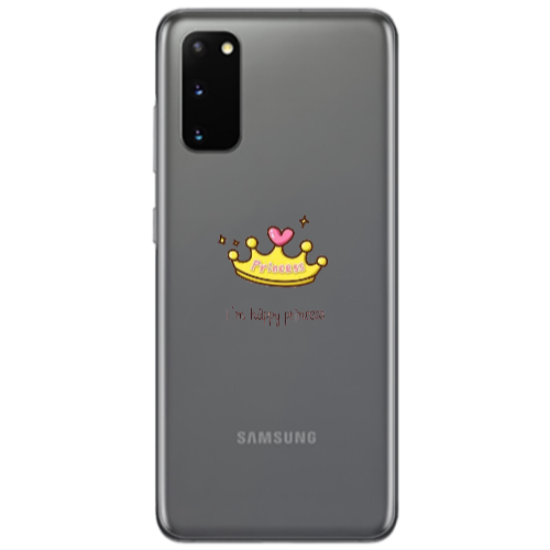 Samsung S20 Happy princess Transparent Silicone TPU Θήκη