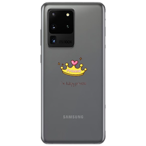 Samsung S20 Ultra Happy princess Transparent Silicone TPU Θήκη