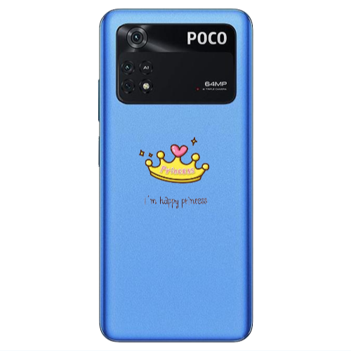 Xiaomi Poco M4 Pro 4G Happy princess Transparent Silicone TPU Θήκη