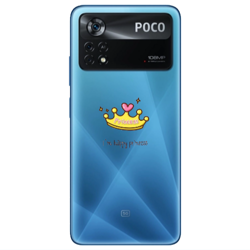 Xiaomi Poco X4 Pro Happy princess Transparent Silicone TPU Θήκη