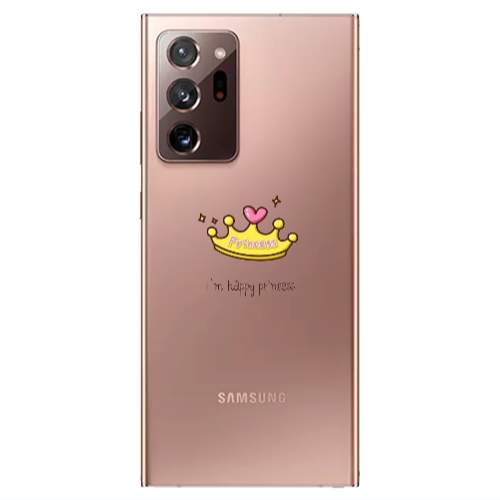 Samsung Note 20 Ultra Happy princess Transparent Silicone TPU Θήκη
