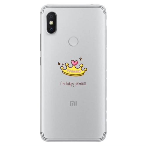 Xiaomi Redmi S2 Happy princess Transparent Silicone TPU Θήκη