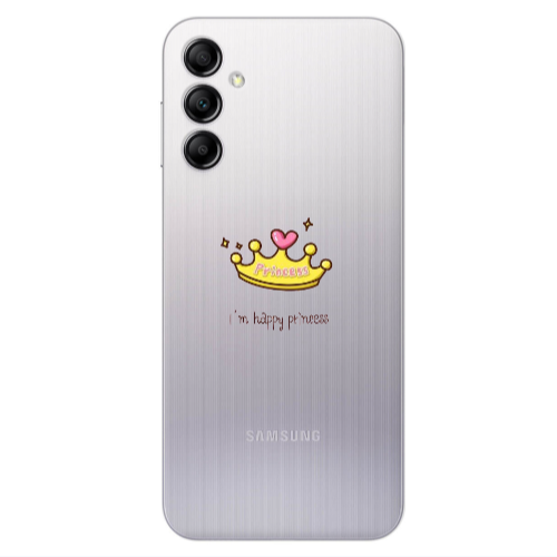 Samsung A14 5G Happy princess Transparent Silicone TPU Θήκη