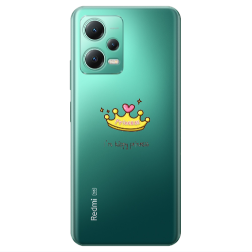 Xiaomi Redmi Note 12 Pro 5G Happy princess Transparent Silicone TPU Θήκη