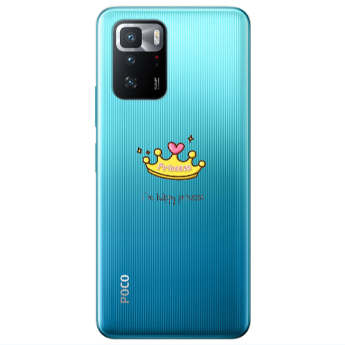 Xiaomi Poco X3 GT Happy princess Transparent Silicone TPU Θήκη