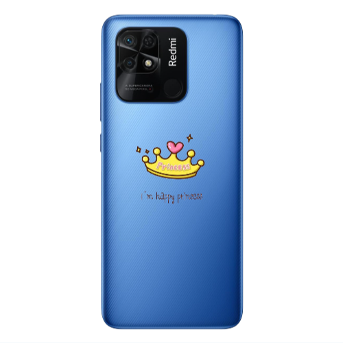 Xiaomi Poco C40 Happy princess Transparent Silicone TPU Θήκη