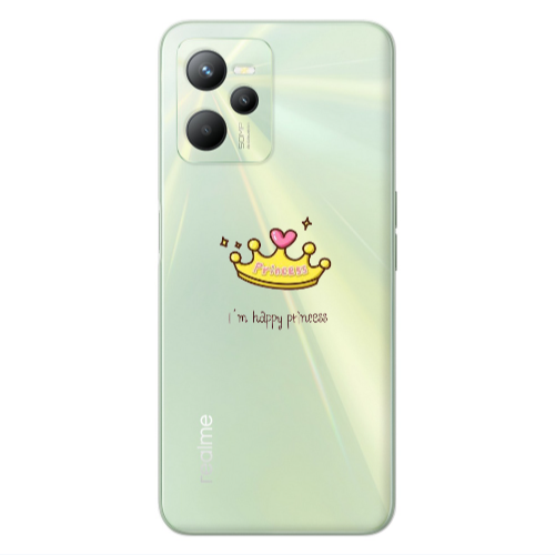 Realme C35 Happy princess Transparent Silicone TPU Θήκη