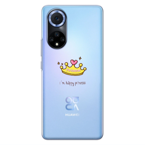Huawei Nova 9 Happy princess Transparent Silicone TPU Θήκη