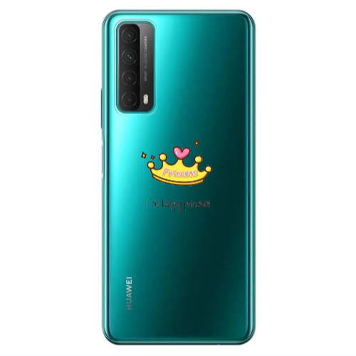 Huawei P Smart 2021 Happy princess Transparent Silicone TPU Θήκη