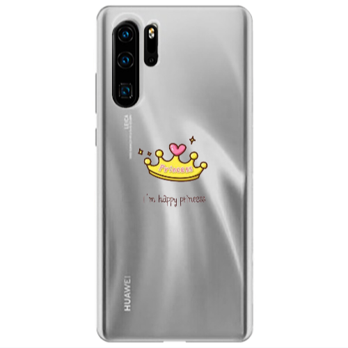 Huawei P30 Pro Happy princess Transparent Silicone TPU Θήκη