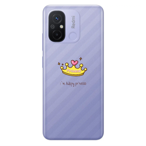 Xiaomi Redmi 12C Happy princess Transparent Silicone TPU Θήκη