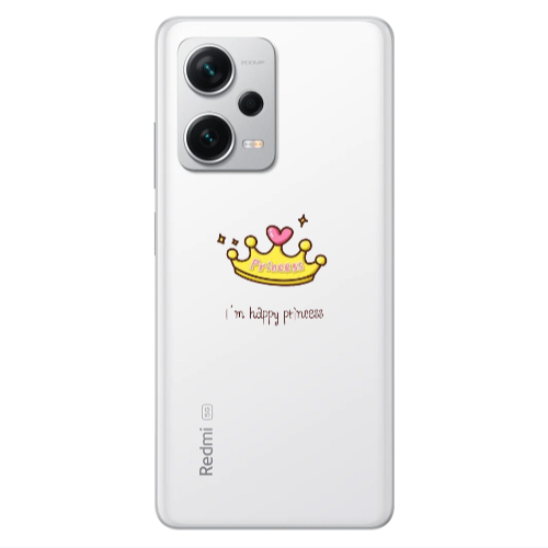 Xiaomi Redmi Note 12 5G Happy princess Transparent Silicone TPU Θήκη