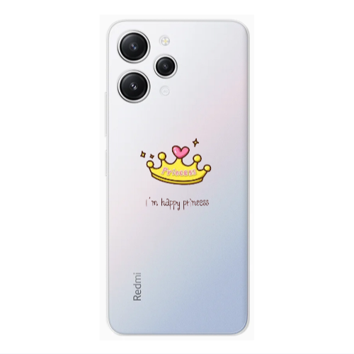 Xiaomi Redmi 12 Happy princess Transparent Silicone TPU Θήκη