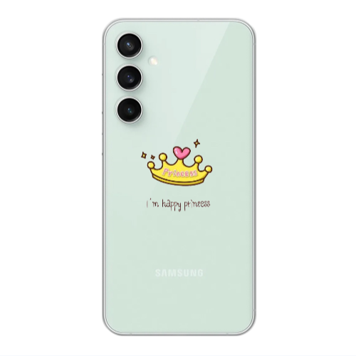 Samsung S23FE Happy princess Transparent Silicone TPU Θήκη