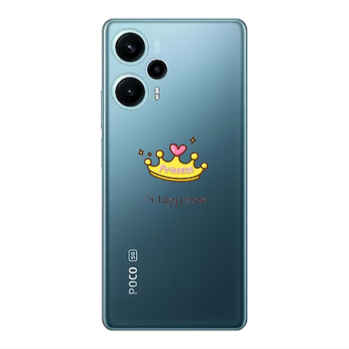 Xiaomi Poco F5 Happy princess Transparent Silicone TPU Θήκη