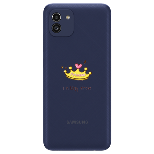 Samsung A03 Happy princess Transparent Silicone TPU Θήκη