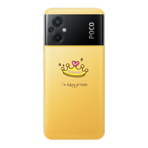 Xiaomi Poco M5 Happy princess Transparent Silicone TPU Θήκη
