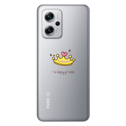 Xiaomi Poco X4 GT Happy princess Transparent Silicone TPU Θήκη