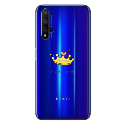 Huawei Nova 5 T Happy princess Transparent Silicone TPU Θήκη