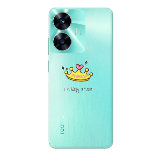 Realme C55 Happy princess Transparent Silicone TPU Θήκη