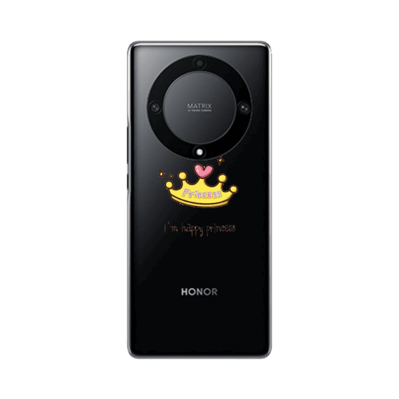 Honor Magic5 Lite 5G Happy princess Transparent Silicone TPU Θήκη