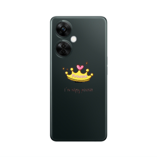 Oneplus Nord CE 3 Lite 5G Happy princess Transparent Silicone TPU Θήκη