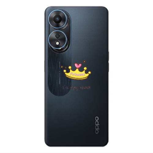 Oppo A 98 Happy princess Transparent Silicone TPU Θήκη