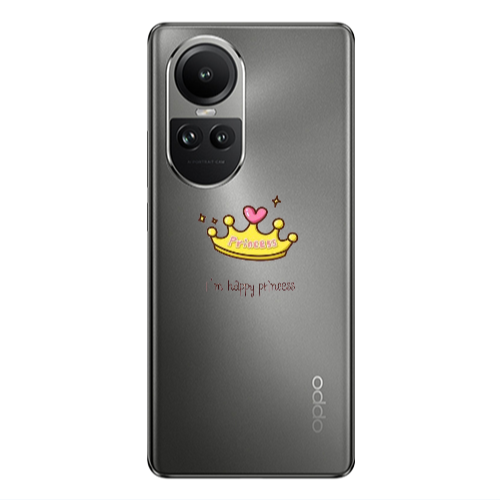 Oppo Reno10 5G Happy princess Transparent Silicone TPU Θήκη
