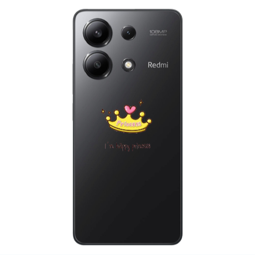 Xiaomi Redmi Note 13 4G Happy princess Transparent Silicone TPU Θήκη