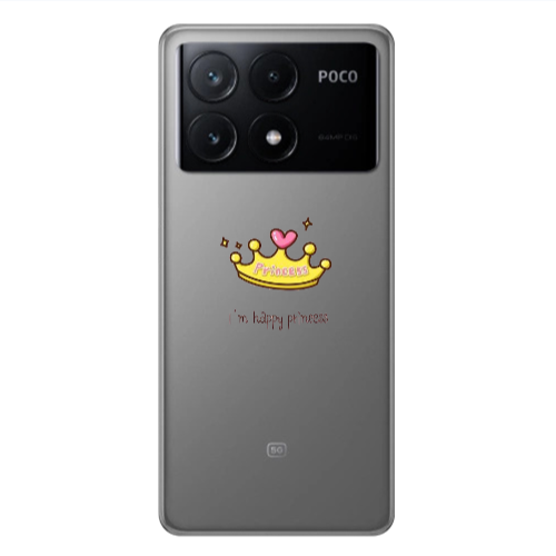 Xiaomi Poco X6Pro 5G Happy princess Transparent Silicone TPU Θήκη
