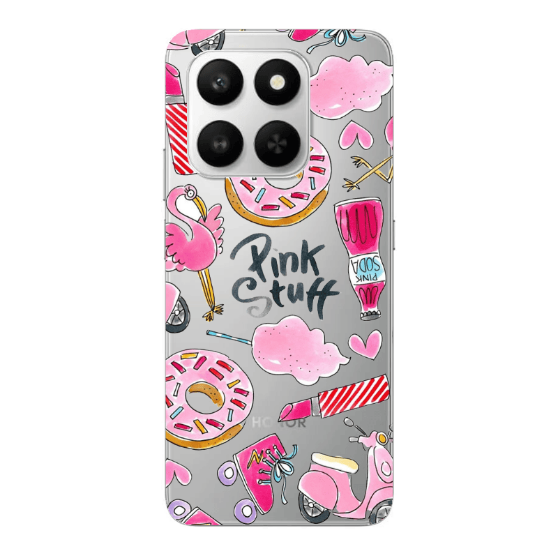 Honor Magic 400 Smart pink stuff Transparent Silicone TPU Θήκη