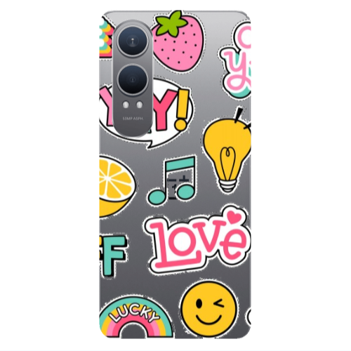 Oneplus Nord Ce 4 lite Cute desing Transparent Silicone TPU Θήκη