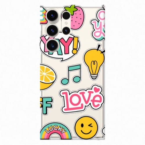 Samsung S25 Ultra Cute desing Transparent Silicone TPU Θήκη