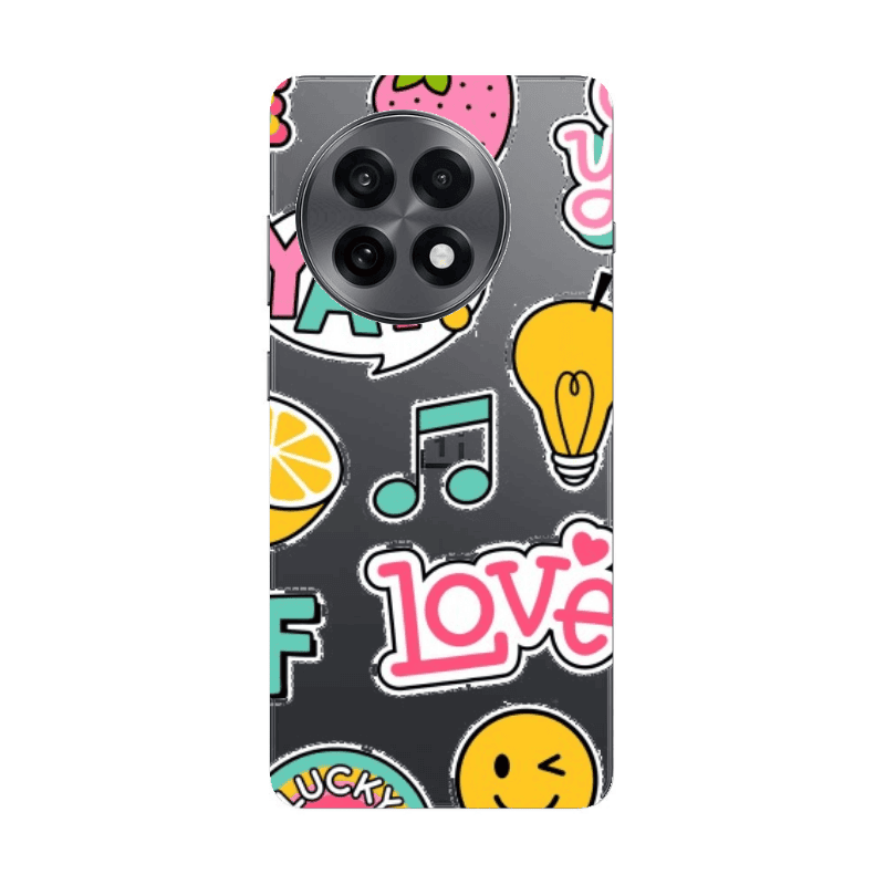 Oneplus 13 R Cute desing Transparent Silicone TPU Θήκη
