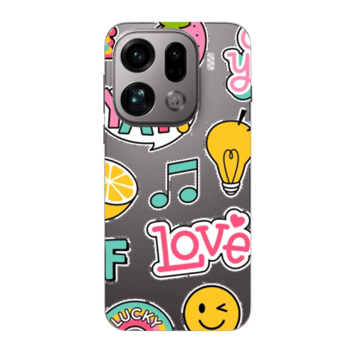 Oppo Find X9 Pro Cute desing Transparent Silicone TPU Θήκη
