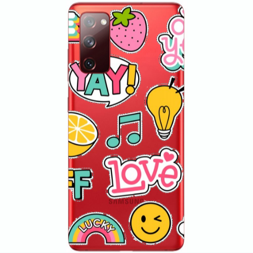 Samsung S20 FE Cute desing Transparent Silicone TPU Θήκη