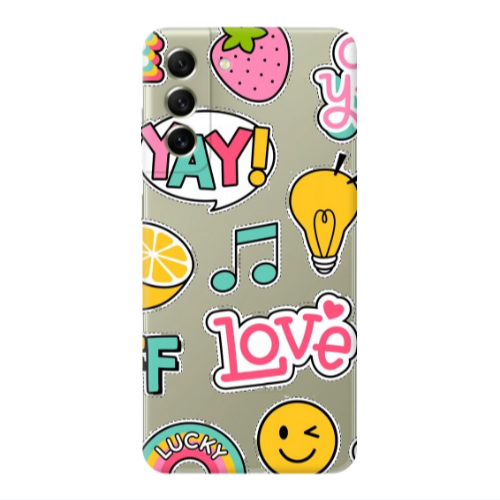 Samsung S22 Plus Cute desing Transparent Silicone TPU Θήκη