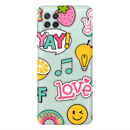 Samsung A22 4G Cute desing Transparent Silicone TPU Θήκη