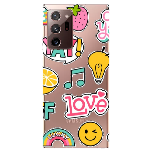 Samsung Note 20 Ultra Cute desing Transparent Silicone TPU Θήκη