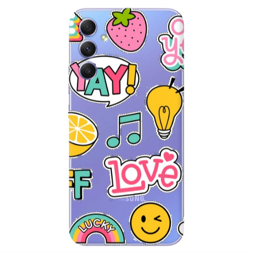 Samsung A34 Cute desing Transparent Silicone TPU Θήκη