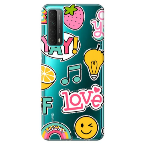Huawei P Smart 2021 Cute desing Transparent Silicone TPU Θήκη