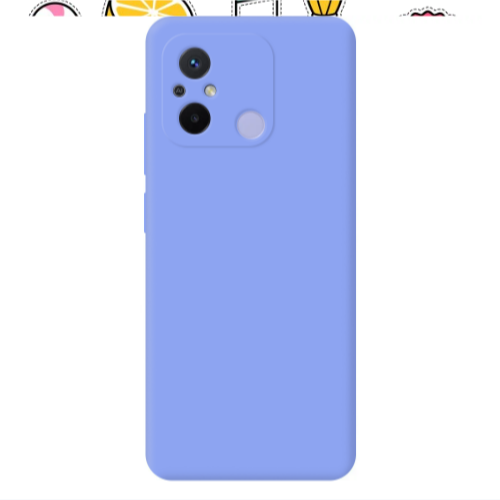 Xiaomi Redmi 12C Cute desing Light Purple Colored Silicone TPU Θήκη
