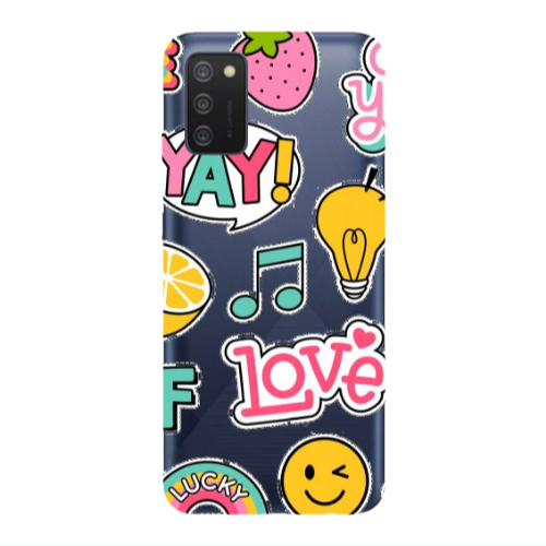 Samsung A02s Cute desing Transparent Silicone TPU Θήκη