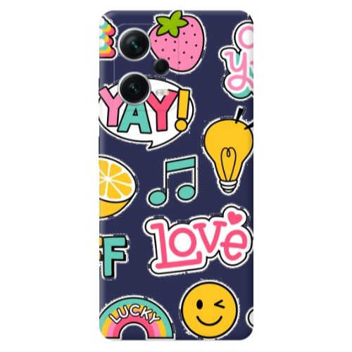 Xiaomi Poco X5 Cute desing Dark blue Colored Silicone TPU Θήκη