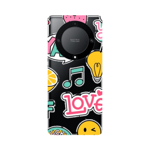 Honor Magic5 Lite 5G Cute desing Transparent Silicone TPU Θήκη