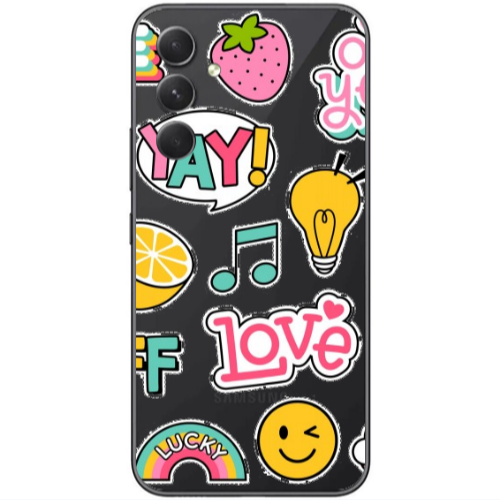Samsung Galaxy A25 Cute desing Transparent Silicone TPU Θήκη