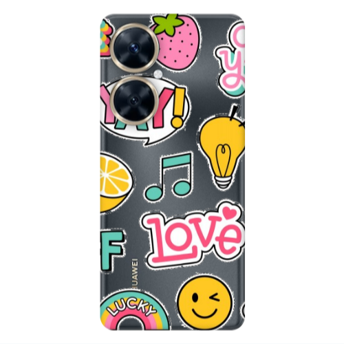 Huawei Nova 11i Cute desing Transparent Silicone TPU Θήκη